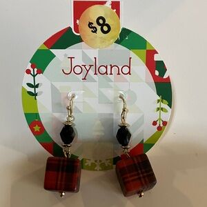 Red and Black Earrings